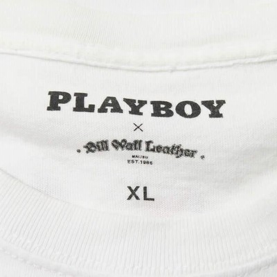 プレイボーイ ビルウォールレザー ビームス PLAYBOY x BILL WALL LEATHER x BEAMS 別注 プリントクルーネックTシャツ  XL ホワイト 半袖 トップス | LINEブランドカタログ