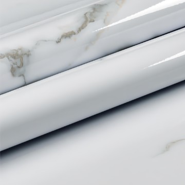 KOTI 日安生活 仿真大理石紋防水防油自黏壁紙 雅典白  1捲  500 x 60cm