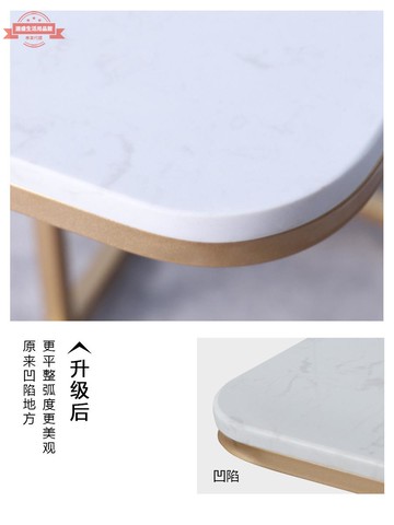 北歐邊幾輕奢床邊桌子簡約現代客廳轉角大理石移動小茶幾沙發角幾