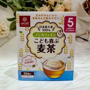 日本 hakubaku 全家麥茶 兒童麥茶 5個月大以上 歡喜麥茶 日本麥茶 20袋入 冷泡 熱泡 零咖啡因