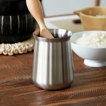 日本霜山 304不鏽鋼餐具收納筒/多用途置物筒-小