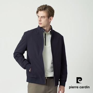 【pierre cardin 皮爾卡登】男款 都會休閒立領鋪棉外套-丈青色 (5255703-39)