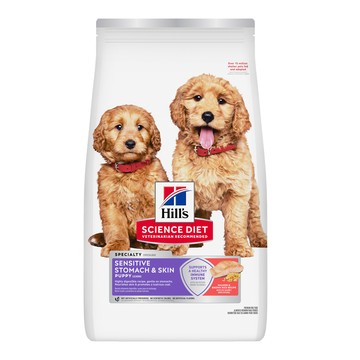 Hills 【公司貨】-1.81kg(4lb)  幼犬敏感腸胃與皮膚鮭魚與糙米特調食譜 (608510)(狗主食/狗乾糧/狗飼料)