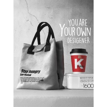 彌與帶飯包日式韓版環保新款搭扣布收納袋午餐便當飯盒袋手提拎包