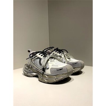 真皮厚底增高老爹鞋女2025冬季新款雙鞋帶做舊拼色透氣休閑運動鞋