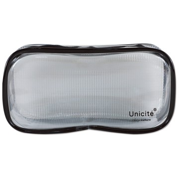 璃彩透明網格筆袋-酷黑