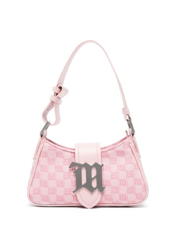 MISBHV - monogram-jacquard mini shoulder bag - women - Cotton - One Size - Pink