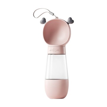 寵物小鹿隨行杯 飲水儲糧款  1個  粉色