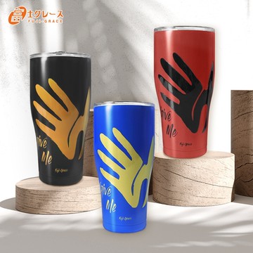 【FUJI-GRACE富士雅麗】不鏽鋼陶瓷易潔GIVE ME 5 Hot瓷杯(900ml) 冰霸杯 保溫杯 真空