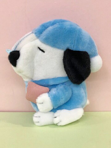 【震撼精品百貨】史奴比Peanuts Snoopy  SNOOPY造型化妝包-藍睡覺#04869 震撼日式精品百貨