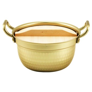 hokua 北陸 小傳具 雙耳湯鍋 18.5cm 附木蓋  1個