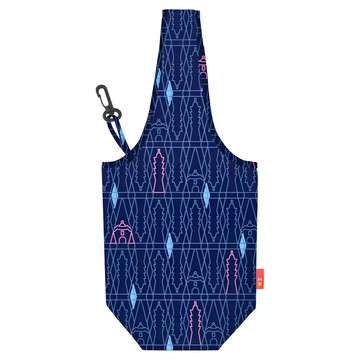 飲料袋 bag to go 尺寸約16x17.5cm  窗花台北 深藍色  1個