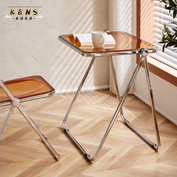 免運 折疊桌 電腦桌 餐桌 小桌子 亞克力透明折疊桌子 網紅ins簡約家用臥室陽臺 桌椅組合 便攜化妝桌特惠/售後保障 工廠直銷 全館八折 k219