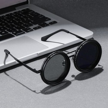 ND9檔可調光墨鏡高級感釣魚UV防強光紫外線偏光太陽鏡Sunglasses