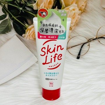 潼漾小舖 日本 牛乳石鹼 skin life 滋卿愛 洗面乳 130g
