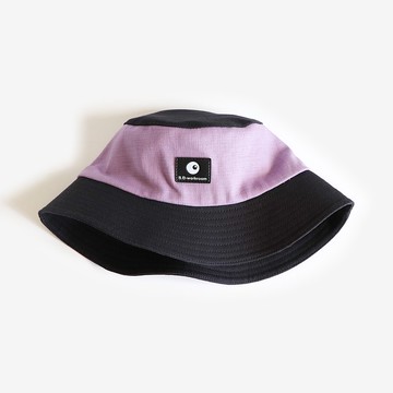 撞色紫雙面漁夫帽