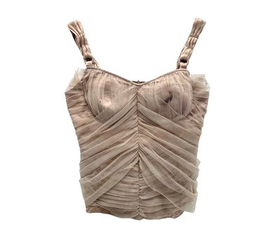 Vintage 歐根紗 宮廷風背心