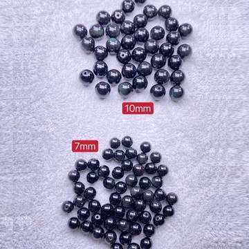 【肯爸水晶嚴選】彩虹黑曜石/全孔/隔珠/配珠/材料珠/DIY/單顆/單珠/飾品/水晶/天然/文創飾品/現貨