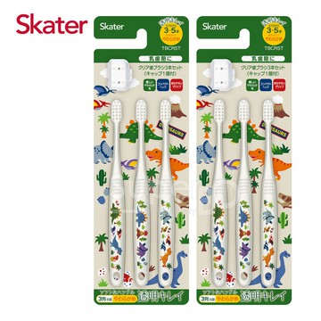 日本 SKATER - 兒童牙刷(3-5歲)組合 共6支-恐龍