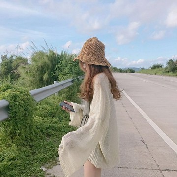 韓版慵懶寬鬆薄款長袖防曬外套【J80】