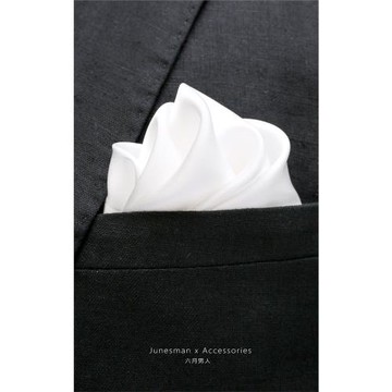 桑蠶真絲！六月男人 手工制 篙級商務正裝西服胸口袋巾男士小方巾