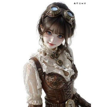 【5 月新品 5】07-124-0034 人物貼紙 蒸汽龐克風格