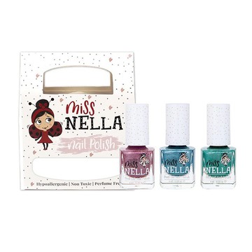 英國【Miss NELLA 】兒童水性可撕式安全指甲油-搖滾狂想曲3入組