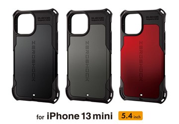 日本代購 空運 ELECOM ZEROSHOCK iPhone 13 mini 耐衝擊 手機殼 保護殼 防摔 附螢幕貼