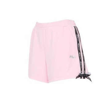 FILA 女抗UV吸濕排汗針織短褲-粉色 5SHZ-1322-PK