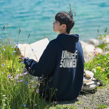 青少年連帽衛衣2024新款日系復古cityboy外套春秋休閑寬松運動服