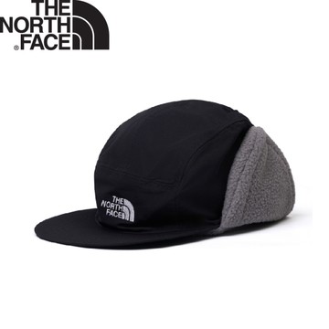 【The North Face 防潑水絨毛保暖飛行帽《黑》】8CHU/DWR防潑水運動帽/休閒帽
