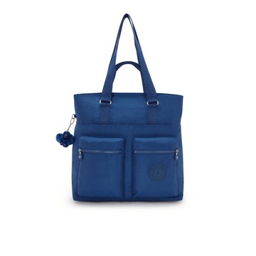 休閒藍手提肩背兩用托特包-INDIA
