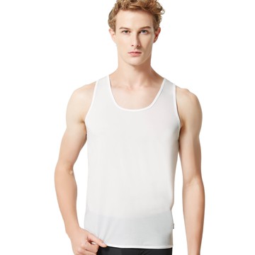 SOLIS 夏日涼感WINCOOL系列M-XL圓領無袖背心(奶油色)