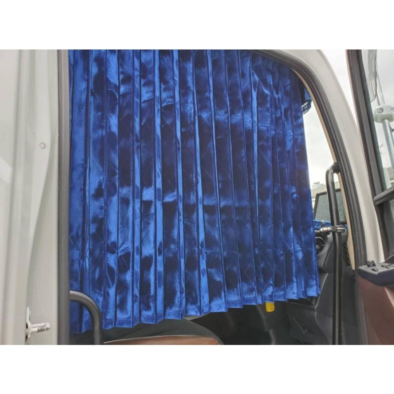 新品アコーディオン仮眠カーテンコスモス濃紺テクノガレージ製