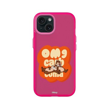 iPhone 15 Clear 粉漾桃 - 迪士尼-米奇 Mickey - 奇奇蒂蒂 - 甜美午休