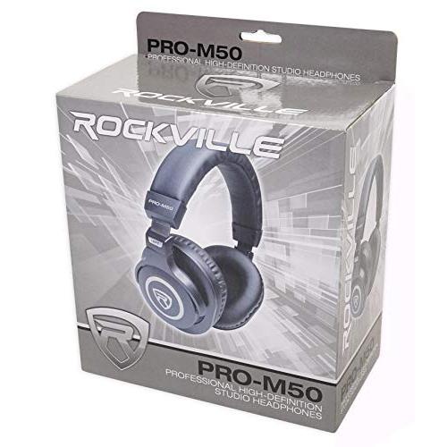 PRESONUS StudioLive SLM AR C Mixer Recording Interface Bundle with Rockville RCM 03 Pro Recording Mic, PRO-M 50 Studio Headphones, SAMSON QH