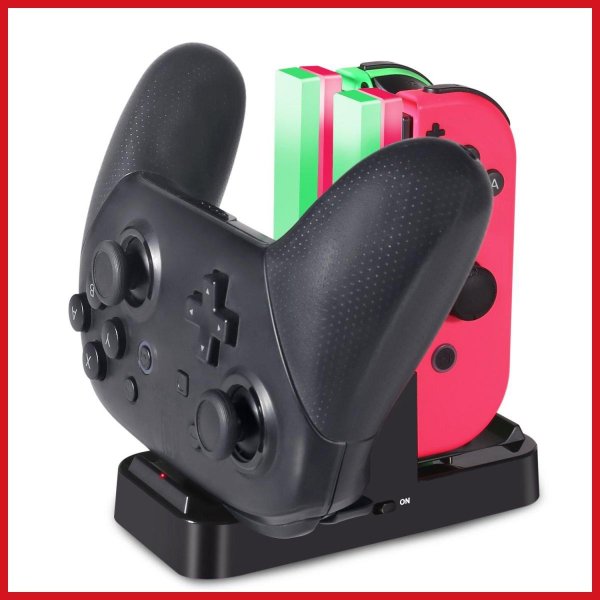 ジョイコン KINGTOP Joy-Con Pro コントローラー 充電 スタンド ニンテンドー スイッチ 3WAY充電可能 プロコン 指示LED  通販 LINEポイント最大0.5%GET | LINEショッピング