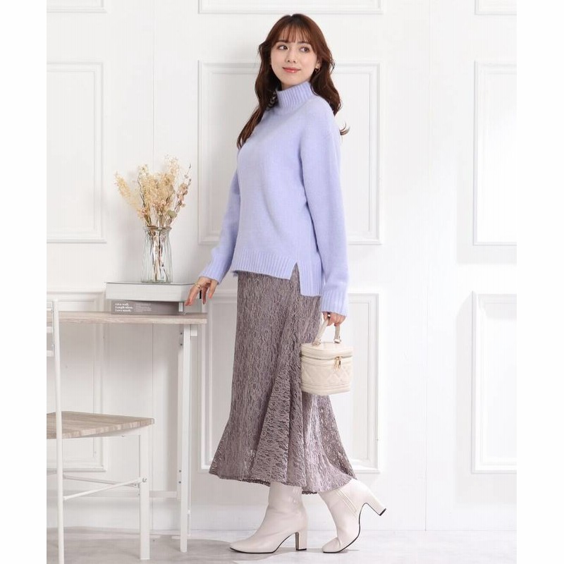 Couture Brooch(クチュールブローチ) モールレースマーメイドスカート 通販 LINEポイント最大1.0%GET LINEショッピング 新品タグつき! クチュールブローチ スカラップ襟ニット サイズ38