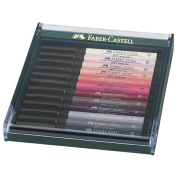 【FABER-CASTELL】輝柏 PITT 藝術筆12色 膚色系 / 盒 267424【APP滿額下單4%點數(單一帳號最高1000點)】7/31止