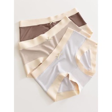 低腰版型綿柔潤膚莫代爾無痕內褲女夏季薄款透氣女生小短褲三角褲