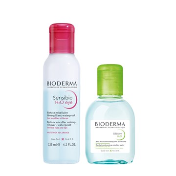 濃妝神卸組（舒敏高效眼唇卸妝液 125ml＋平衡控油潔膚液 100ml）