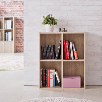 TZUMii 森田四格開放書櫃 收納櫃 四格櫃 空櫃 堆疊書櫃