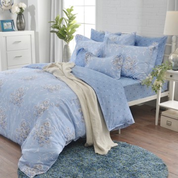 【Great Living格蕾寢飾】義大利La Belle 蘭卡沁語 雙人 天絲舖棉防蹣抗菌吸濕排汗 四季兩用被