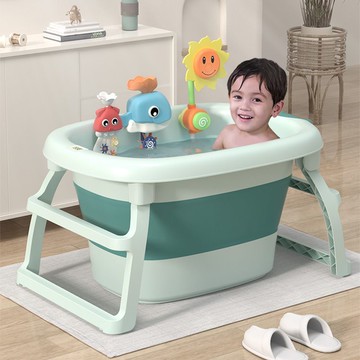 工廠直銷 免運/特惠 嬰兒洗澡盆用品洗澡桶兒童浴桶泡澡桶寶寶可坐躺家用大號折疊浴盆特惠/開立發票 全館八折 z1026工廠直銷 免運/特惠