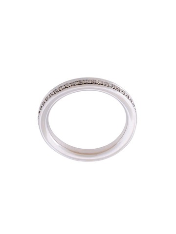 ALINKA - 'Tania' thumb ring diamond full surround - women - 18kt White Gold/Diamond - L - Metallic