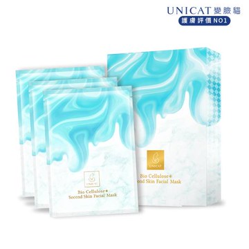 【UNICAT 變臉貓】粉刺清潔代謝面膜  水光舒緩 (3片/盒)