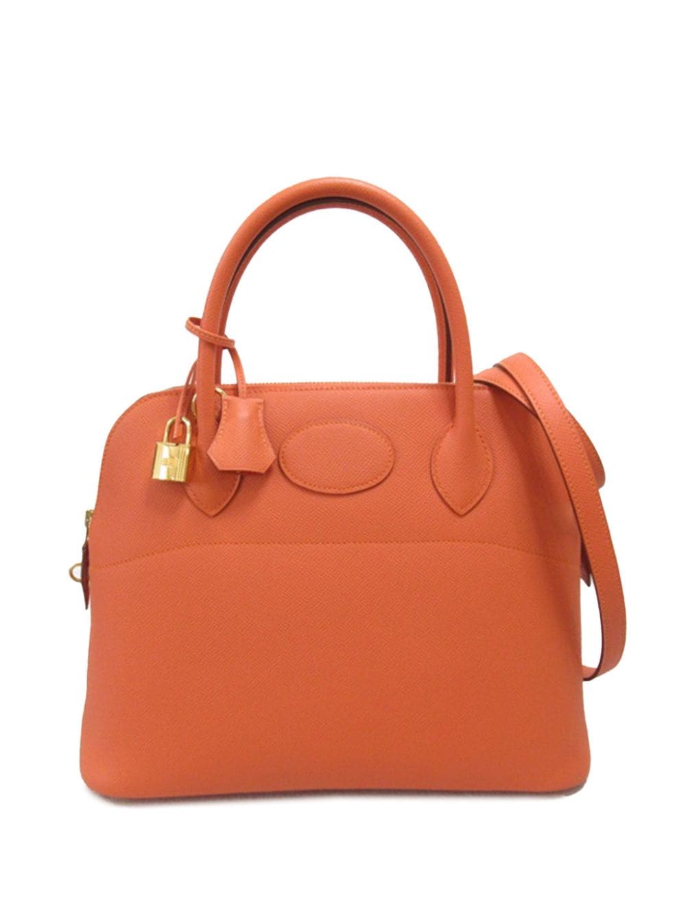 Hermès Pre-Owned - 2012 Epsom Bolide 31 satchel - women - Calf Leather - One Size - Orange