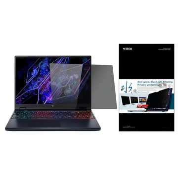YADI 亞第 靜電吸附 水之鏡防窺片 Acer PREDATOR HELIOS NEO 16 PHN16-72-99HX專用  1個