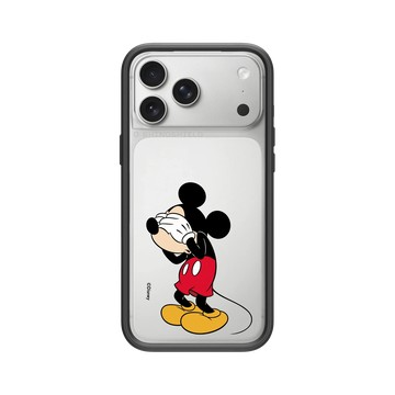 iPhone 17 Pro Max Mod NX -邊框背蓋組合 (相機按鈕) 黑 - 迪士尼-米奇 Mickey - 遮眼米奇
