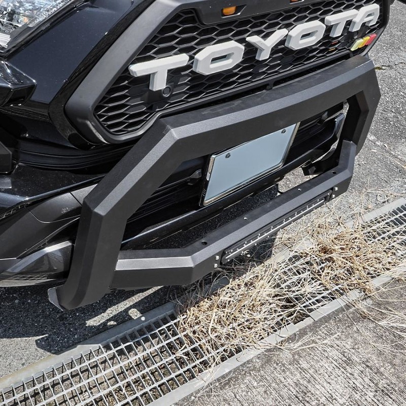 も*き様 RAV4 グリルガード LEDバー付き RAV4 50系 PHV ブルバー フロント バンパーガード プロテクター